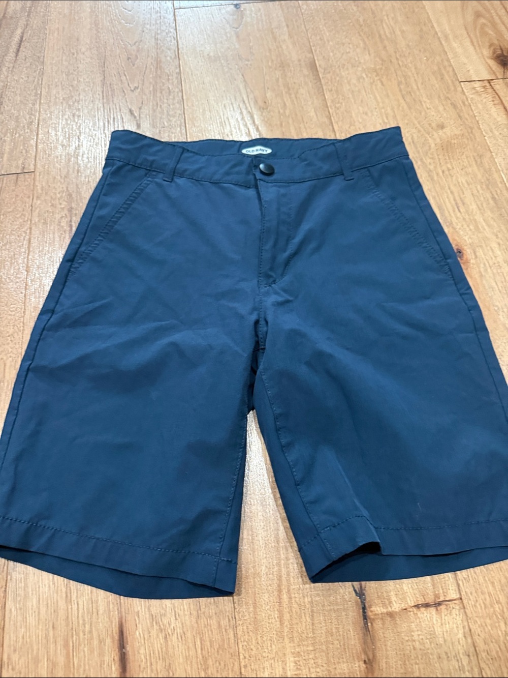 Old Navy Navy Blue Kids Flat-Front Shorts